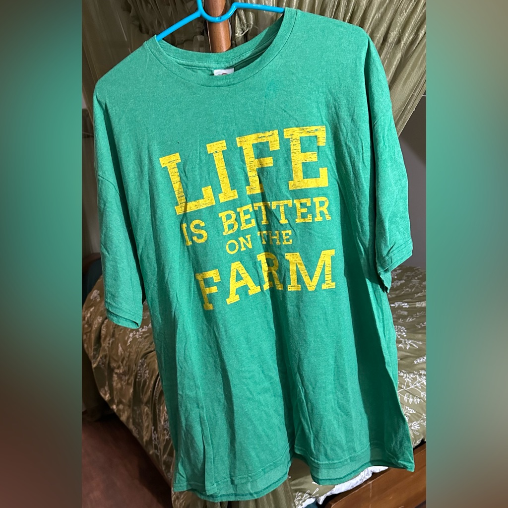 Delta Green Tee With Yellow Print Delta Green Tee With Yellow Print